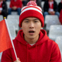 看台上为球队助威的球迷头像